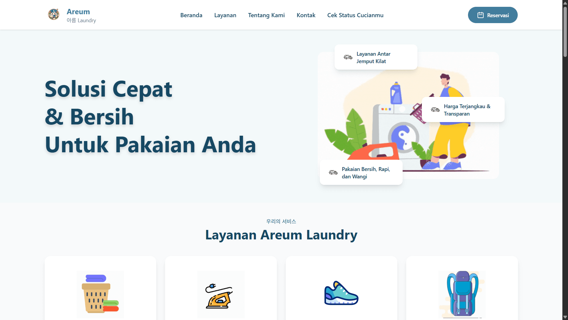 Areum Laundry Web